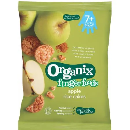 Organix Rondele Bio Fara Gluten Orez Mere 50g