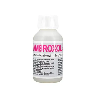 Ambroxol Sirop 15mg/5ml x 100ml - Rompharm