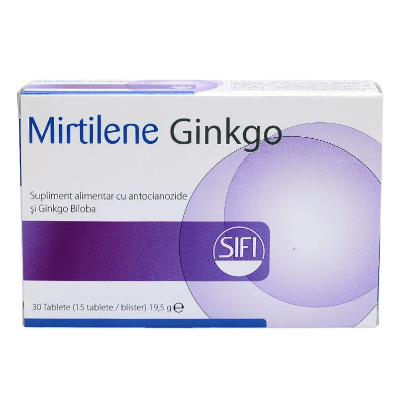 Mirtilene Ginkgo x 30 comprimate