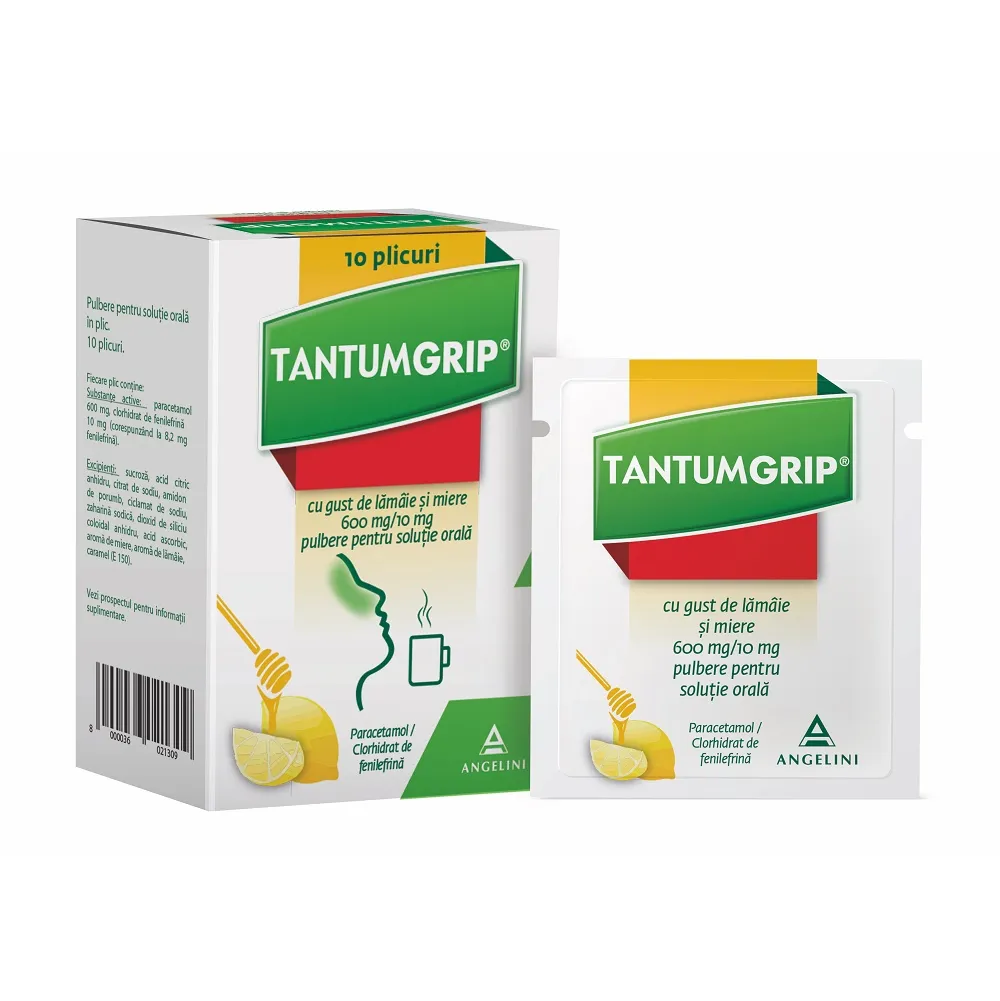 TantumGrip lamaie si miere x 10 plicuri