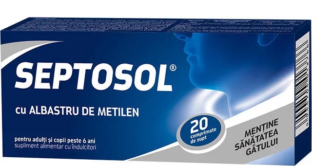 HERBAFLU SEPTOSOL CU ALBASTRU DE METILEN X 20 COMPRIMARE