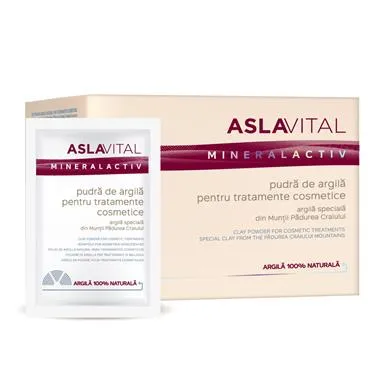 Aslavital Argila Tratament Cosmetic 10 plicuri