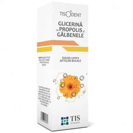 TIS Glicerina cu propolis si galbenele, 25 ml