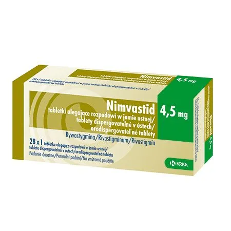NIMVASTID 4,5 mg x 28 COMPR. ORODISPERSABILE 4.5mg KRKA ,D.D., NOVO MES