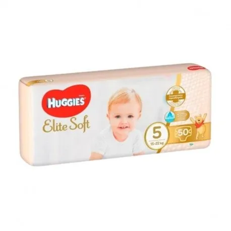 Huggies Scutece Elite Soft Mega Nr.5, 12-22 kg, 50 bucati