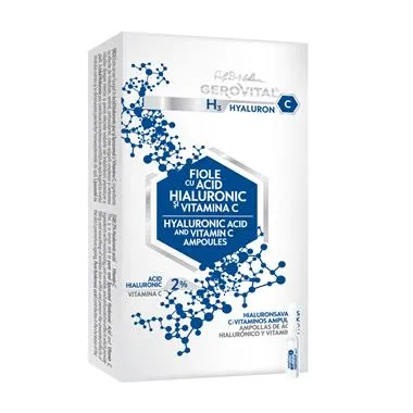 Gerovital H3 Hyaluron C Fiole Acid Hialuronic + Vitamina C 10x2ml