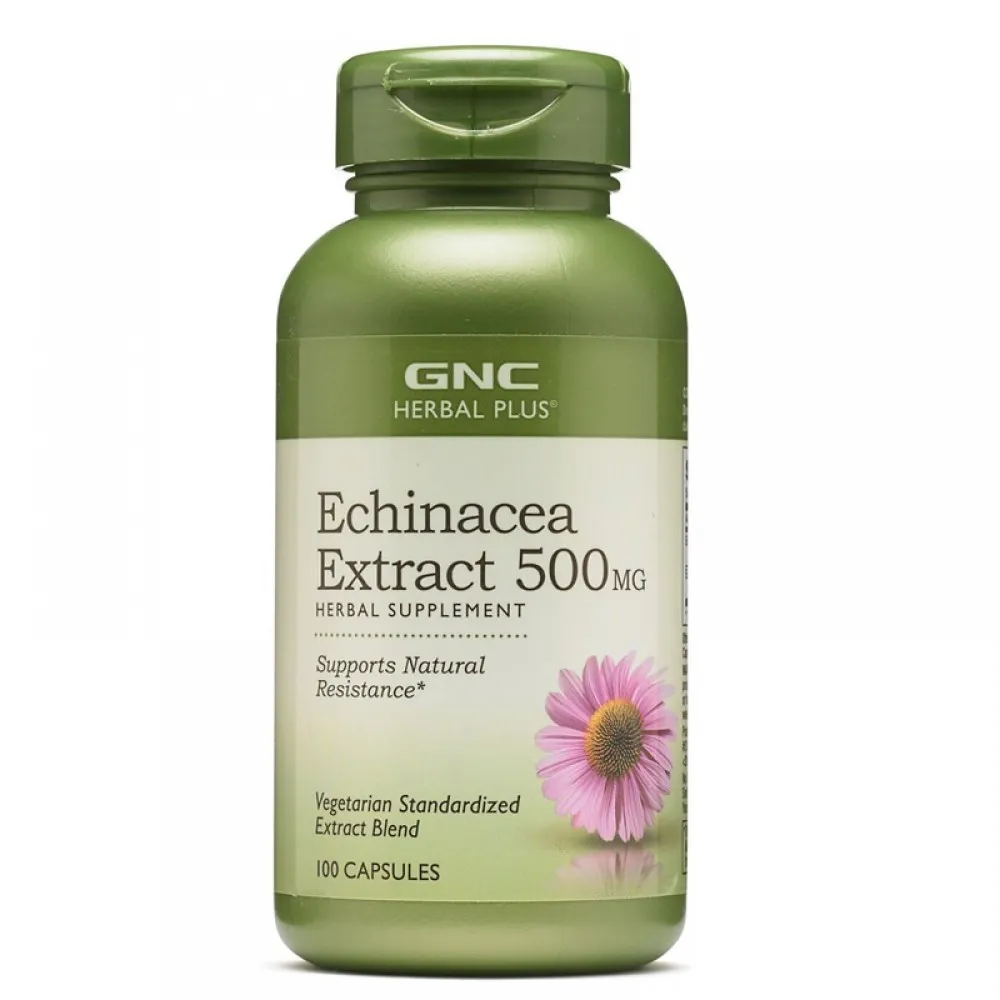 Extract de echinacea 500 mg (100 tablete), GNC Herbal Plus