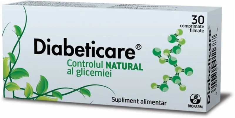 Diabeticare, 30 comprimate, Biofarm