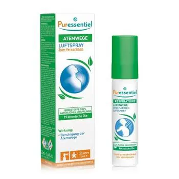 Spray aerian Respiratory Bio cu 19 uleiuri esentiale, 20ml, Puressentiel