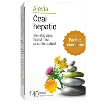 Ceai hepatic, 40 plicuri, Alevia