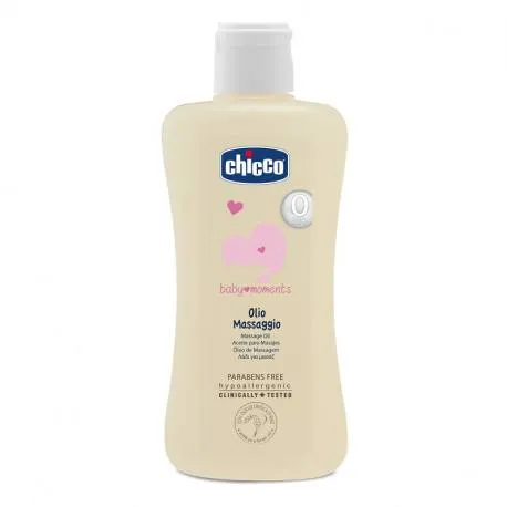 CHICCO Baby Moments ulei de corp, 200 ml, 0 luni+