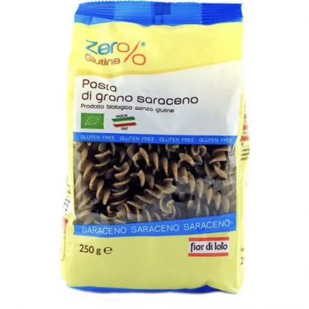 Paste Fusilli Eco din hrisca fara gluten, 250 g, Fior di Loto