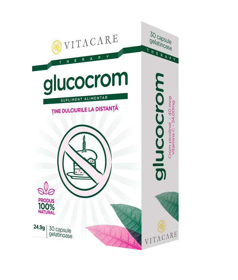 Glucocrom, 30 capsule