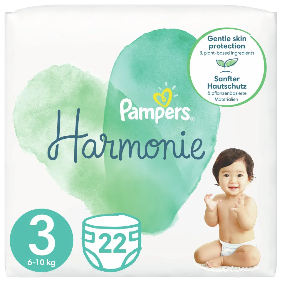 PAMPERS HARMONIE 6-10KG SCUTECE 22 BUCATI MARIMEA 3