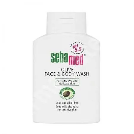 Gel de dus cu ulei de masline fata si corp, 200 ml, Sebamed