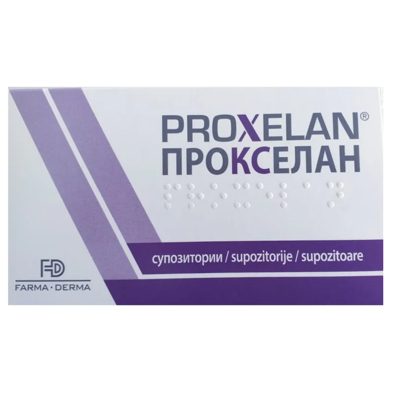 Proxelan, 10 supozitoare, Farma Derma