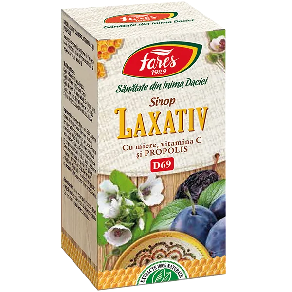 FARES SIROP LAXATIV CU MIERE SI PROPOLIS X 100 ML