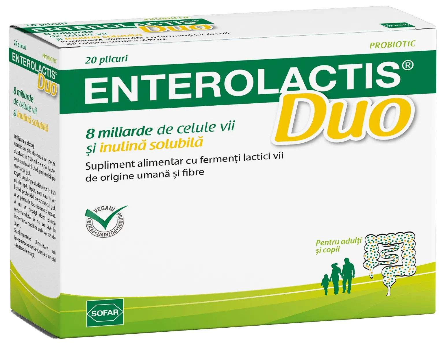 Enterolactis Duo pulbere x 20 plicuri (Sofar)