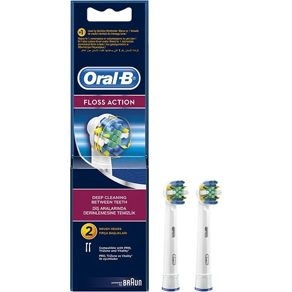 Rezerva periuta de dinti electrica Oral-B Floss Action EB25, 2 buc, Oral-B