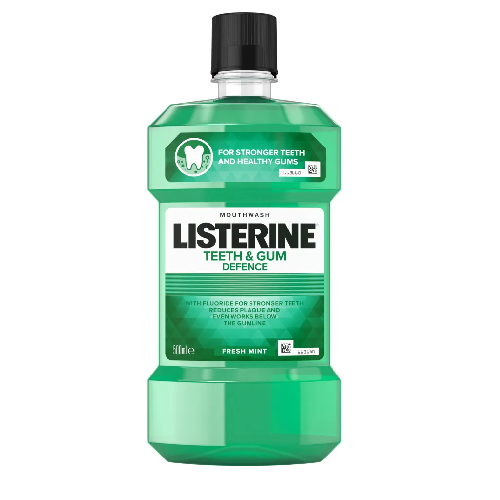 Apa de gura Teeth & Gum Defence, 500ml, Listerine