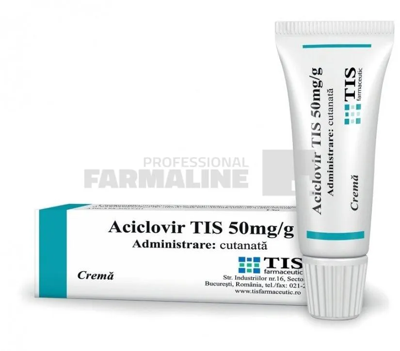 ACICLOVIR TIS 50mg/g x 1- 15g CREMA 50mg/g TIS FARMACEUTIC SA