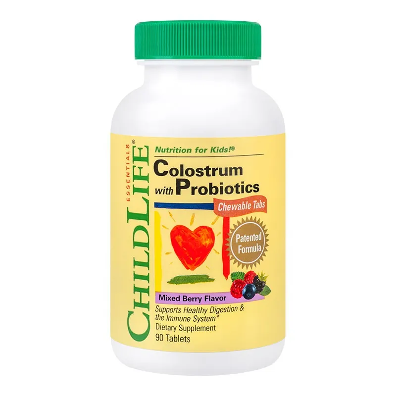 Secom Colostrum cu probiotice x 90 comprimate masticabile