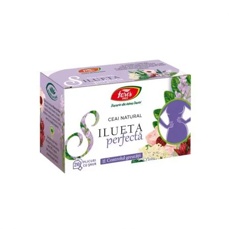 Ceai Silueta Perfecta 2  controlul greutatii, 20 plicuri, Fares