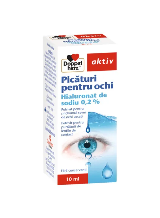 DOPPELHERZ AKTIV PIC OCHI HIALURONAT DE SODIU 0.2% 10ML