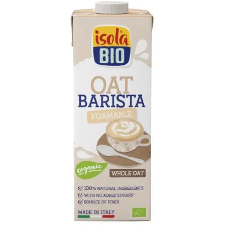 Bautura bio din ovaz integral Barista, 1000 ml, Isola Bio