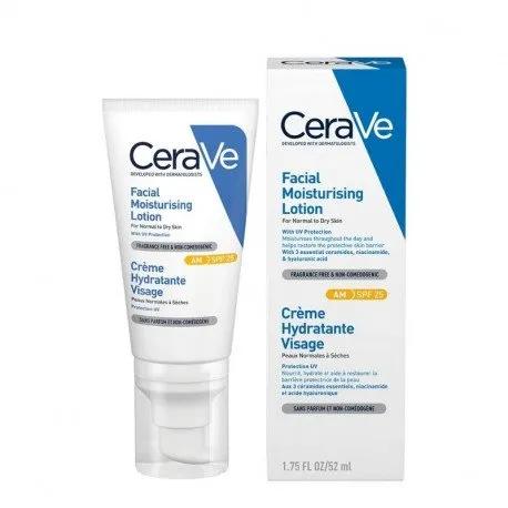 CeraVe Crema hidratanta de fata SPF 25, ten normal-uscat 52 ml