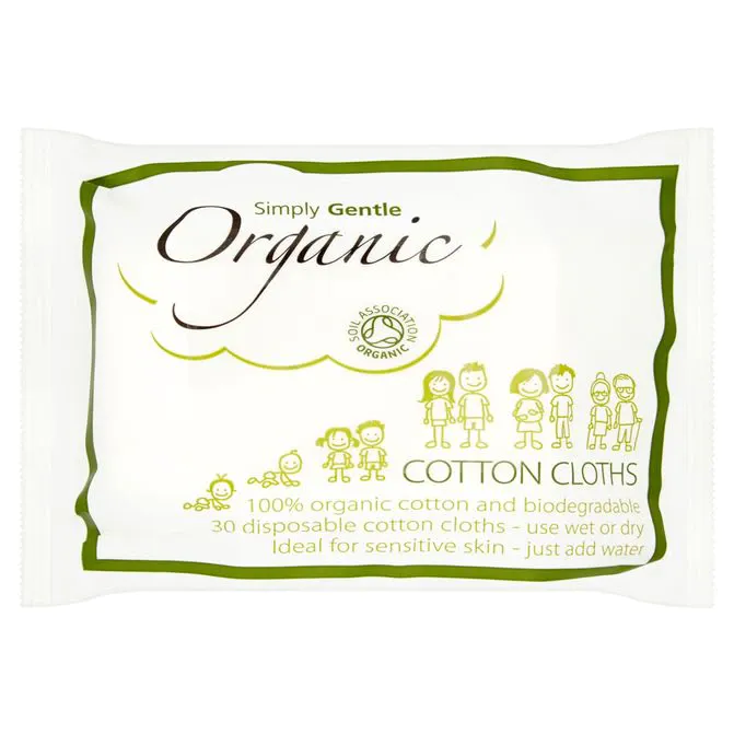 Organic servetele din bumbac uscate organice x 30 bucati
