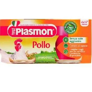 Piure omogenizat din carne de pui, 2 x 80g, Plasmon