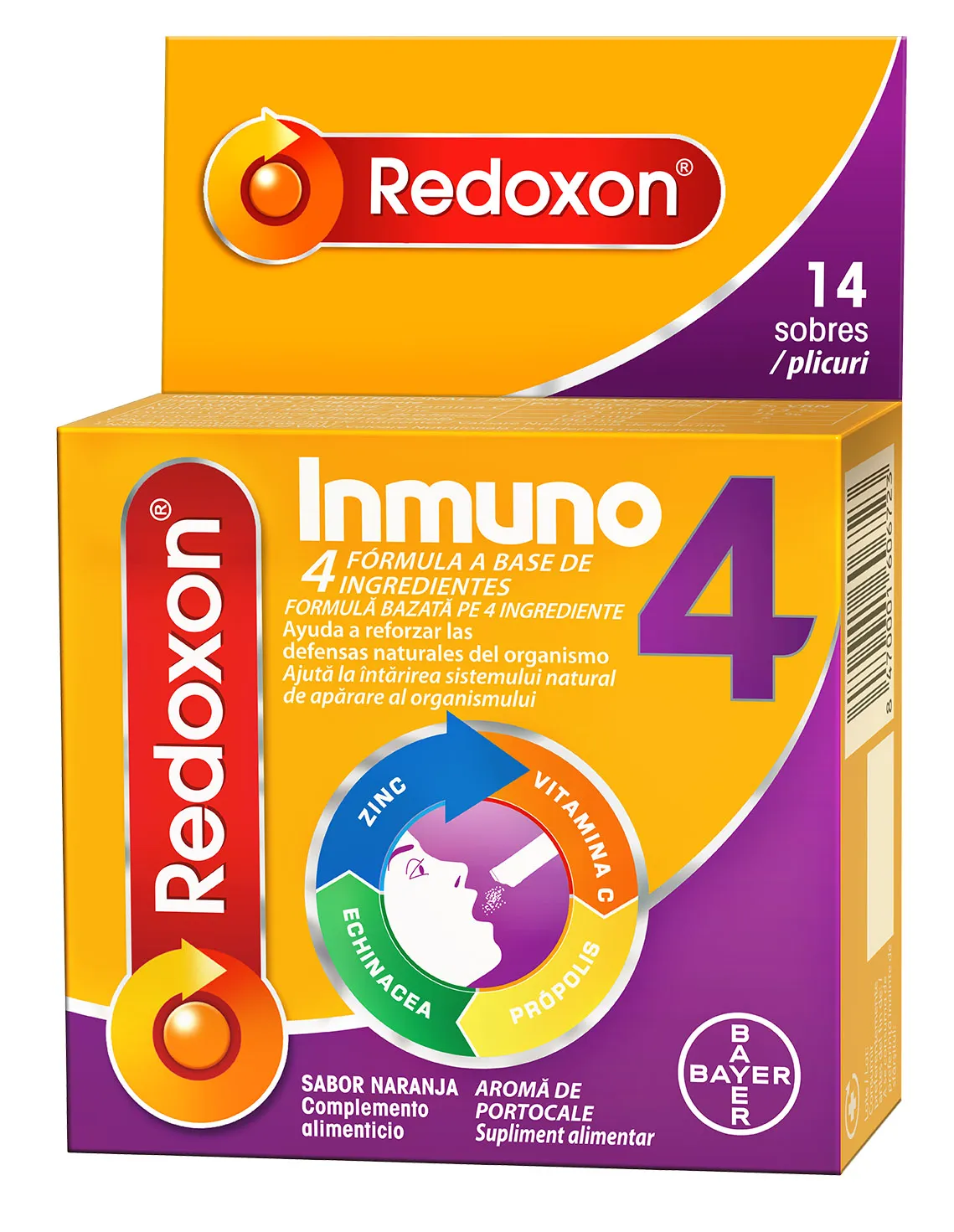 Redoxon Inmuno 4, 14 plicuri, Bayer