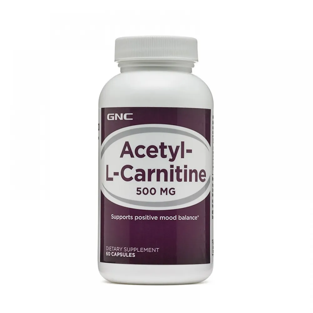 Acetil L-Carnitina 500 mg (60 capsule), GNC