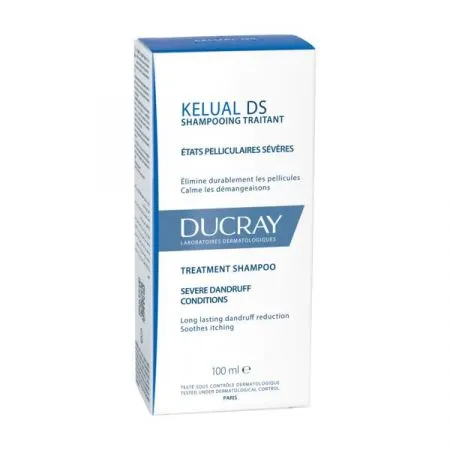 Sampon tratament dermatocosmetic anti-matreata severa Kelual DS, 100 ml, Ducray