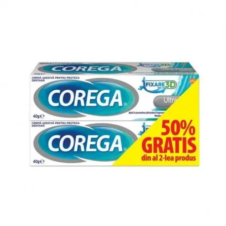 Corega Ultra Fixare 40 g duopack, 50% (din a doua bucata)