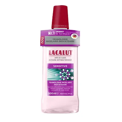 Lacalut Apa de gura micelara Sensitive x 500ml