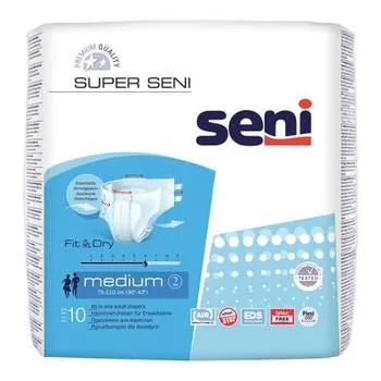 Scutece pentru adulti Super Seni, Medium, 10 bucati, Bella Seni