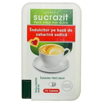 Sucrazit indulcitor fara calorii, 75 tablete, Biscol