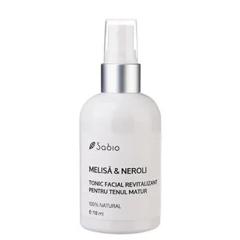 Tonic facial revitalizant cu melisa si neroli, 118ml, Sabio