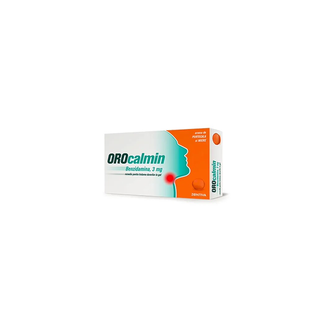 Orocalmin 3 mg cu aroma de portocala si miere, 20 pastile, Zentiva