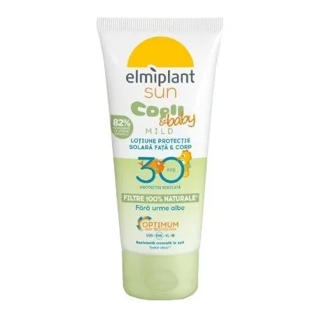 Crema de protectie solara pentru copii si bebelusi cu SPF 30 Optimum Sun, 100 ml, Elmiplant