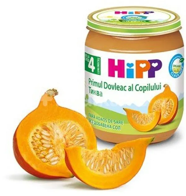 HIPP Primul dovleac al copilului BIO 4luni+, 125 g