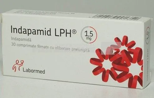 INDAPAMID LPH R 1,5 mg x 30 COMPR. ELIB. PREL. 1,5mg LABORMED PHARMA SA