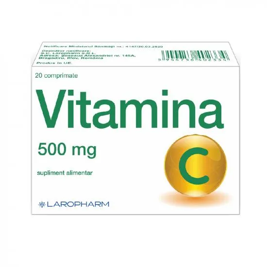 Vitamina C 500mg x 20 comprimate masticabile