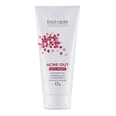 Gel de curatare Acne Out Oxy Wash, 200 ml, Biotrade