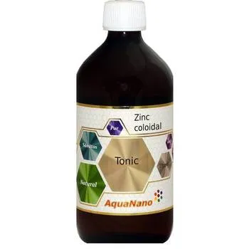 Zinc coloidal AquaNano Tonic 10ppm, 480 ml, Aghoras