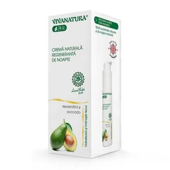 Crema naturala regeneratoare de noapte, 45ml, VivaNatura