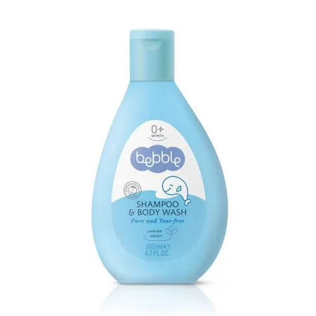 Sampon si gel pentru baita 2in1, 200ml, Bebble