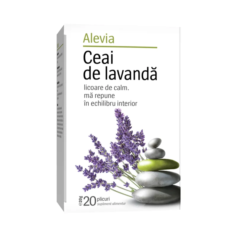 Ceai de lavanda, 20 plicuri, Alevia